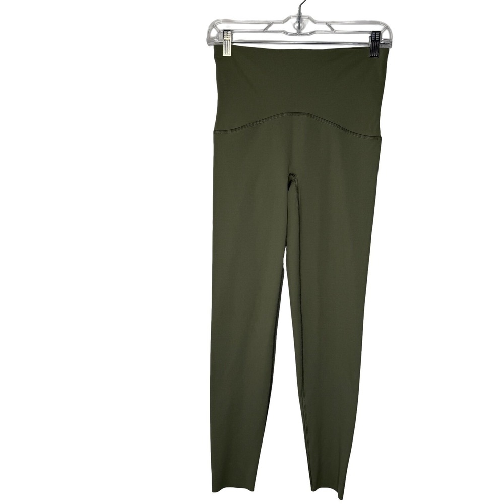 XPANX High Waisted Leggings Women M Olive Green Athletic Yoga Pant
